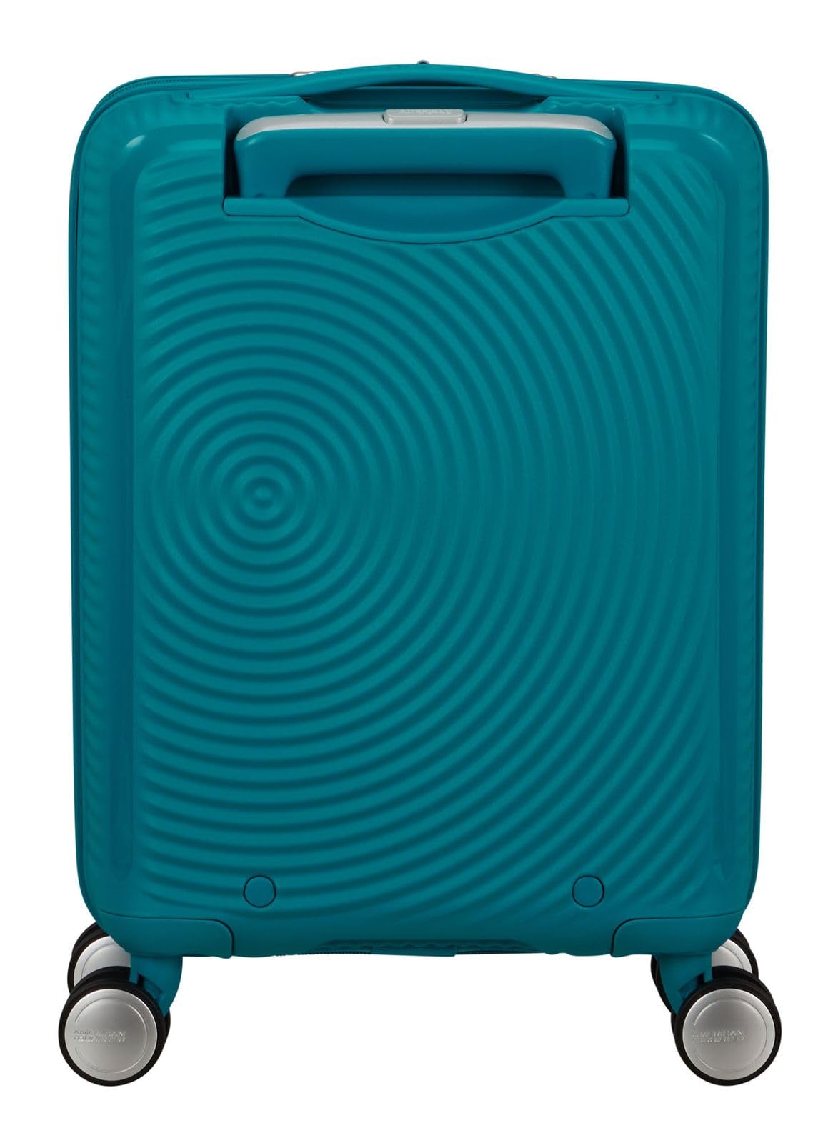 American Tourister Soundbox Mini – Kinderkoffer Handgepäck 47 cm | 22 L Hartschale, 4 Rollen, Blau (Deep Teal)